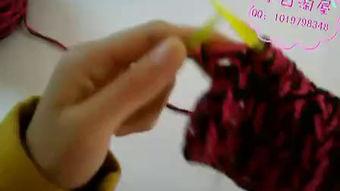 上下针围巾收尾视频